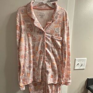 Tahari Gingerbread House Pajama Set | Adult Size | Mommy & Me Matching Collectio
